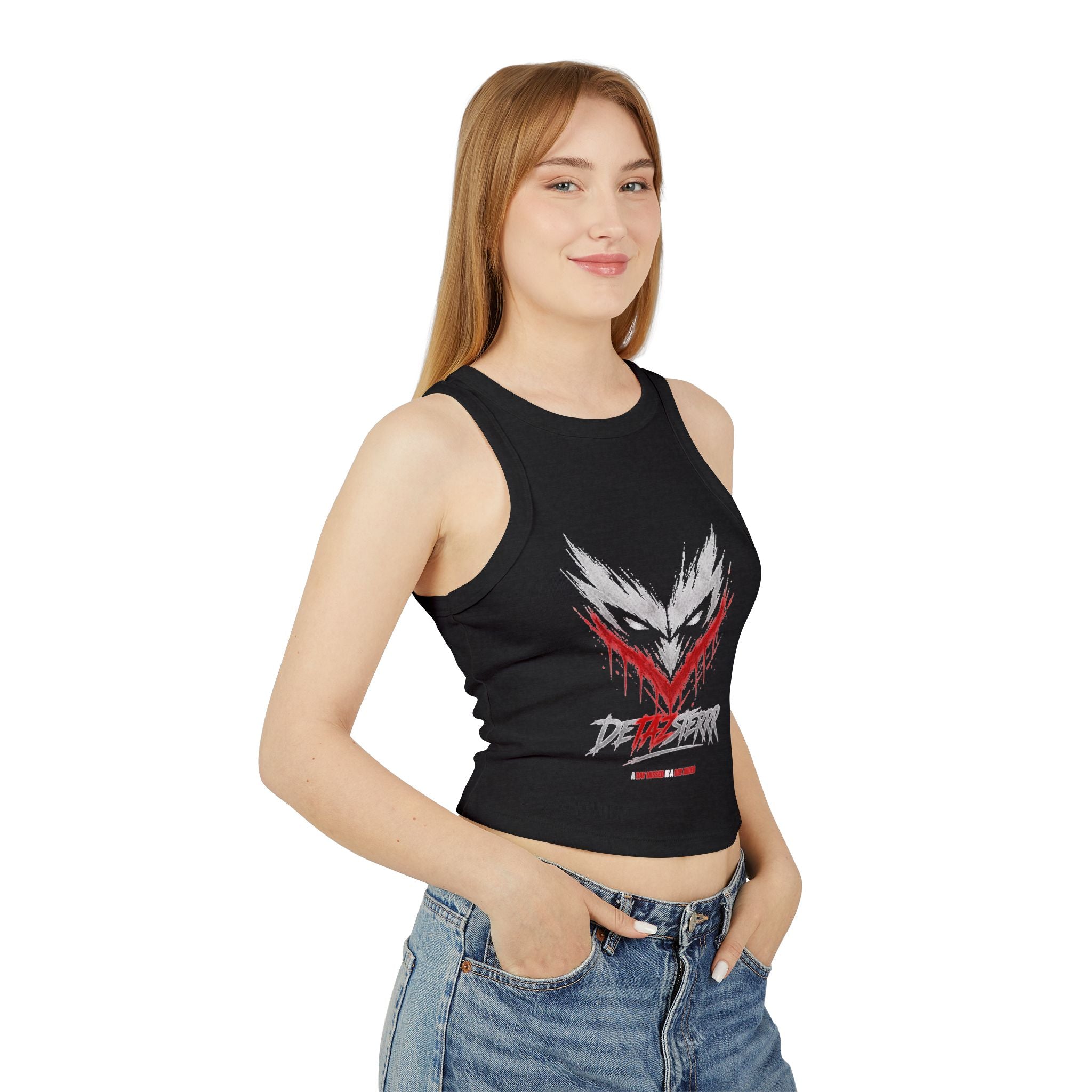 DETAZSTERRR Logo Racer Tank Top